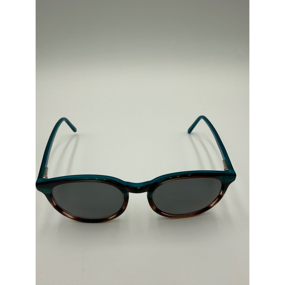 Heart Sunglasses Women 50-18-140 Teal Tortoise Excellent Round 1248 TORT/TURQ